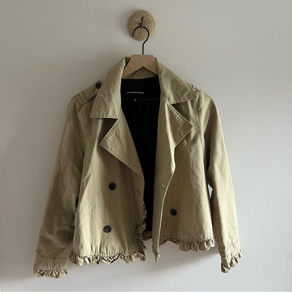 Who What Wear Khaki Trench Coat